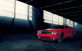 Red car garage stripe vroom - the front of its free wallpaper