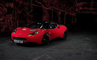 Red sports car graffiti dark - ed roth free wallpaper