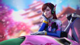 Futuristic woman sitting pinkcar armor - a futuristic suit free wallpaper