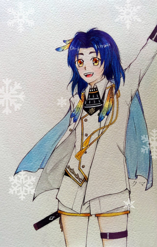 Girl blue hair coat camera - toyism free wallpaper