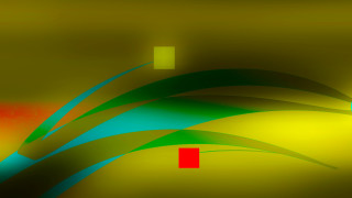 Green yellow plant red squares - free abstract wallpaper