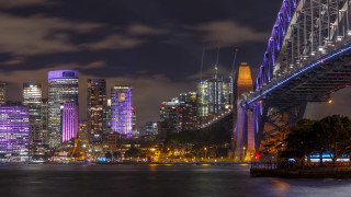 City skyline bridge river night 45 - elizabeth durack free wallpaper