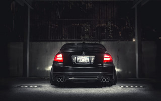 Black car parking lot night 2 - a parking lot free wallpaper