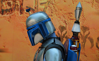 Robot helmet gun boba fett - a robot free wallpaper