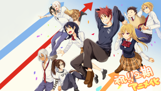 Anime girls boys school uniform - a red arrow free wallpaper
