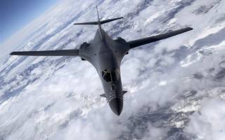 Fighter jet clouds earth sky 2 - douglas shuler free wallpaper