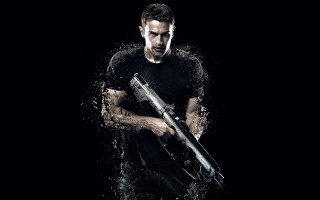 Man water splash astronaut fireworks - the side of his face free wallpaper