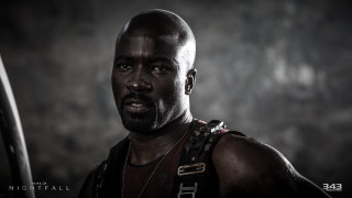 Man sword black background dark - free dark wallpaper
