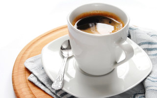 Coffee saucer spoon towel tray - a wooden tray free wallpaper