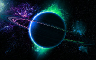 Planet ring space stars dust 2 - ring free wallpaper