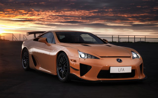 Luxury car parking lot sunset - andrew law free wallpaper