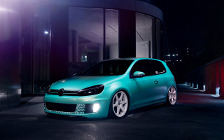 Blue car night 3d render - the car free wallpaper