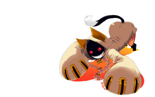 Cartoon character mask tail laying - a carrot free wallpaper
