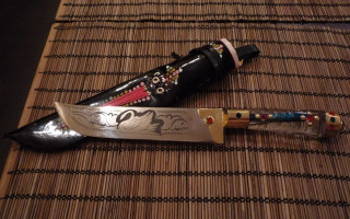 Decorative knife table airsbrush fine - an zhengwen free wallpaper