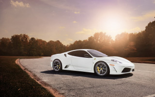 White sports car parking lot 20 - a parking lot free wallpaper