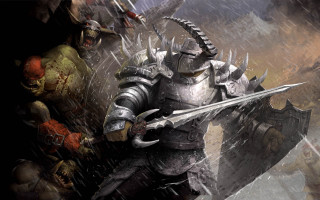 Knight demon rain armor sword - a knight free wallpaper
