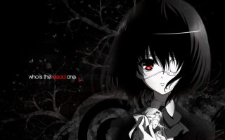 Girl red eyes black coat - red eye free wallpaper