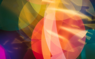 Blurry colorful object circles lines - anamorphic free wallpaper