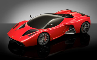 Red sports car reflection photorealism 2 - a reflection free wallpaper