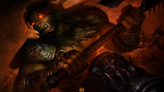 Demonic demon knife glowing eyes - chris rahn free wallpaper