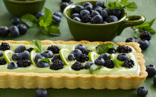 Blueberry lime pastry mints arabesque - professional free wallpaper