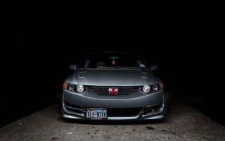 Dark car license hood front - a dark area free wallpaper