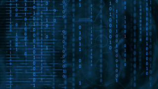 Blue background numbers circles pattern - number free wallpaper