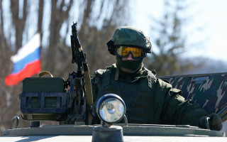 Soldier gun helmet russian flag - a vehicle free wallpaper