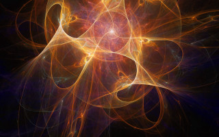 Yellow orange swirl abstract fractals - swirl free wallpaper