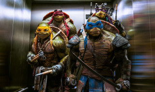 Teenage mutant ninjas elevator swords - neoexpressionism free wallpaper