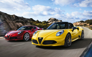 Two cars driving sunny day - bold free wallpaper