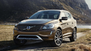 Brown volvo suv dirtroad mountain - digital free wallpaper for desktop