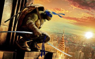 Man turtle suit sword ledge - a ledge free wallpaper