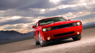 Red sports car dirt road 2 - a.d.m. cooper free wallpaper