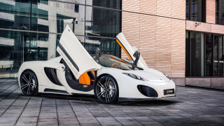 White orange sports car open - andrew law free wallpaper