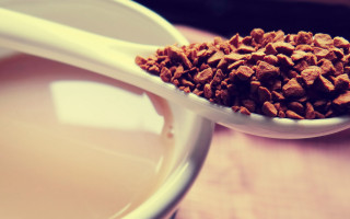 Cereal spoon bowl milk panfuturism - a spoon free wallpaper
