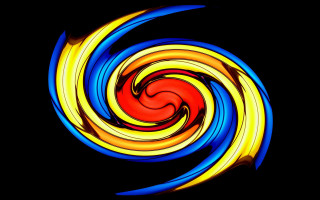Colorful swirl light red center - kinetic free wallpaper