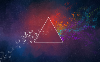Triangle butterfly colorful illusion abstract - a triangle free wallpaper