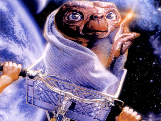 Cartoon character holding bike space - drew struzan free wallpaper