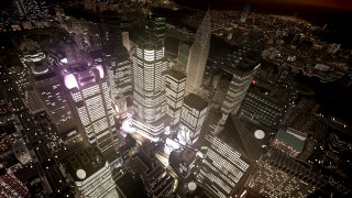 City night skyline tokyo skyscraper - traffic free wallpaper