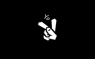 Hand knife letterv black yo - ayo free wallpaper