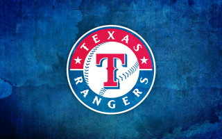 Texas rangers logo blue background 2 - logo free wallpaper