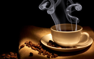 Coffee smoke saucer almonds morning - a saucer free wallpaper