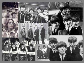 Beatles collage 1960s photos music - 1 9 6 0 s free wallpaper