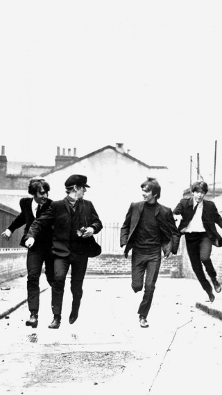 Men running suits hats sidewalk - 1 9 6 0 s free wallpaper