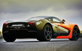 Sports car cloudy sky digital - andrei ryabushkin free wallpaper