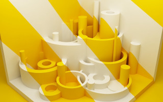Yellow abstract background objects stripe - abstract background free wallpaper