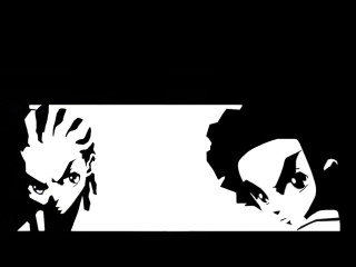 Couple dark black white background - baiōken eishun free wallpaper for desktop