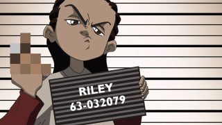 Cartoon character holding sign riley - everett warner free wallpaper
