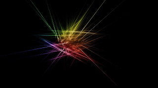 Colorful light streaks fireworks triadic - the dark sky free wallpaper